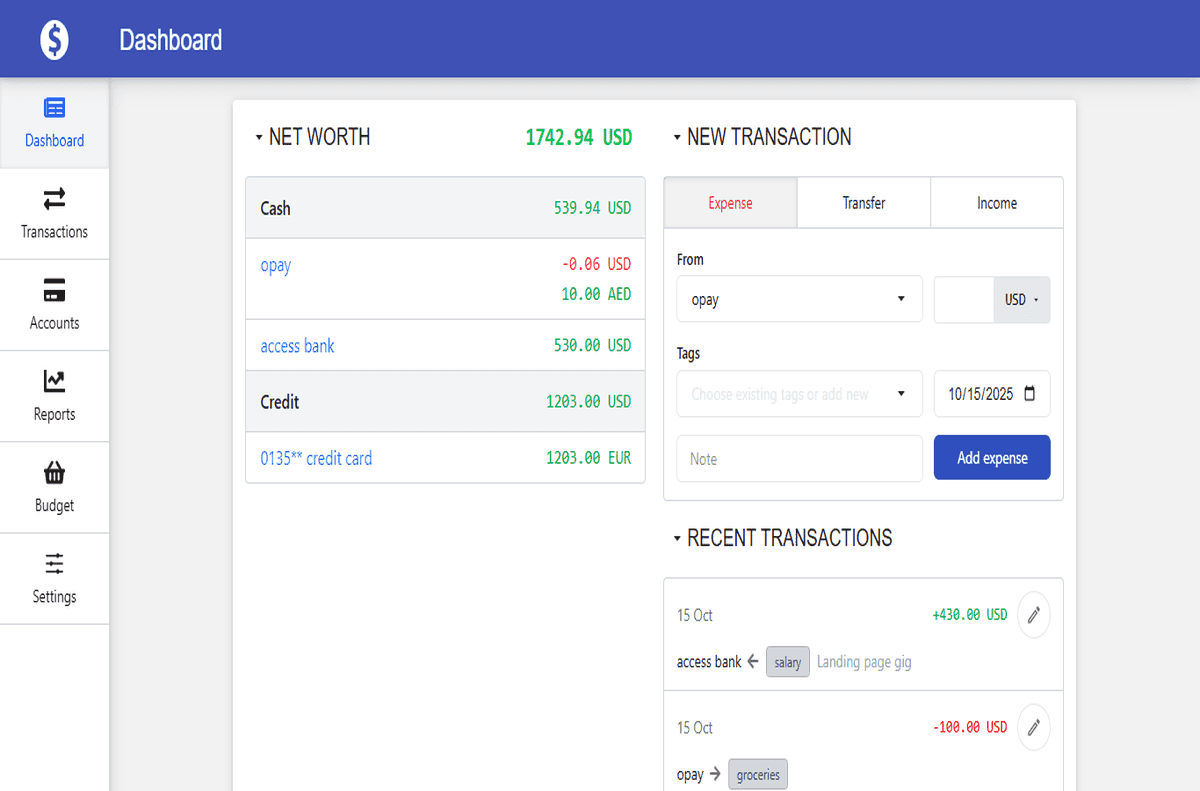 Money Tracker